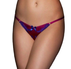 AGENT PROVOCATEUR Womens Thong Molly Solid Purple Size S
