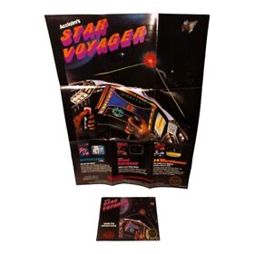 VTG 1987 Acclaim/Nintendo NES Star Voyager Original Instruction Booklet & Poster