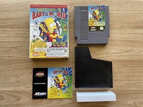 The Simpsons - Bart Vs The World Nintendo NES PAL Complete CIB Boxed with Manual