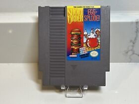 Short Order Eggsplode! - 1989 NES Nintendo Game - Cart Only - TESTED!