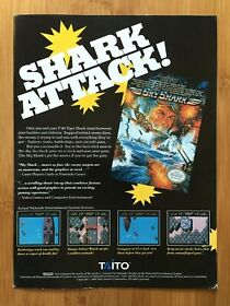Sky Shark / Golgo 13: The Mafat Conspiracy NES 1990 Print Ad/Poster Authentic