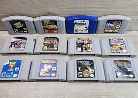 Vintage Authentic Nintendo 64 N64 Lot Of 12 Games Tested