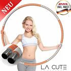 Fitness Hula Hoop Reifen | Gewichtet und einfach zu bedienen | für Cardio Orange