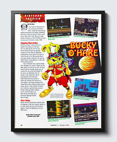 Bucky O'Hare Nintendo NES Glossy Review Poster Print Unframed G1355