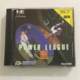 Hudson Soft Power League 3 NEC Pc Engine Hu-Card Used Japanese Retro Game Japan 