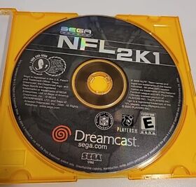 NFL 2K1 Sega Dreamcast Video Game Disc Only 