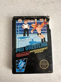 Pro Wrestling - NES - CIB - 5 Screw Box(Tested/Works) POOR condition! See Pics