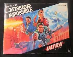 1990 Mission Impossible Nintendo NES Manual Only, No Game, Instruction Booklet 