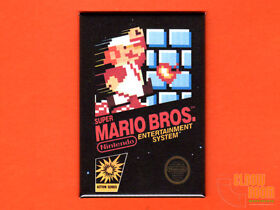 NES Super Mario Bros box 2x3" fridge/locker magnet Nintendo 