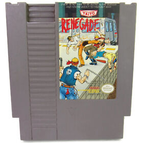 Renegade CLEANED & TESTED AUTHENTIC NES Nintendo Game Cartridge