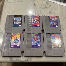Mega Man Lot NES Authentic - 1 2 3 4 5 6 All Great Condition!