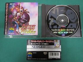 Neo Geo CD -- Fighter's History Dynamite -- spine card. JAPAN GAME. SNK. 14713