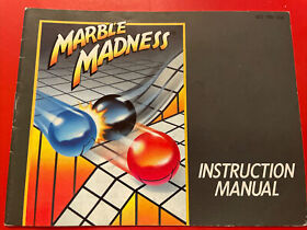 Folleto manual de instrucciones Marble Madness solo NES Nintendo Entertainment System
