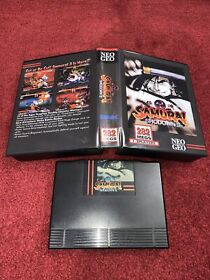 AUTHENTIC Samurai Shodown III (3) SNK Neo Geo AES Cartridge & Soft Box ONLY-TSTD
