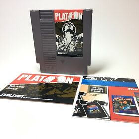 Sunsoft Platoon NES Game Cartridge, Instructions, and Sleeve Included