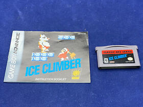 Auténtico Ice Climber Classic serie NES (Nintendo Game Boy Advance) GBA con manual
