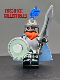 LEGO Crown Knight King Minifigure Castle Kingdoms Dungeons & Dragons 7094 7092