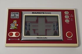 Vintage Nintendo Game And Watch Mario's Cement Factory Game 1983