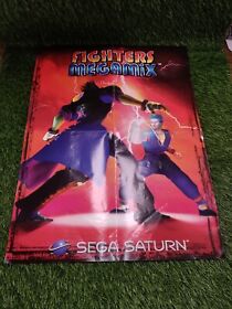 Fighters Megamix Sega Saturn Foldable Promo Poster ONLY