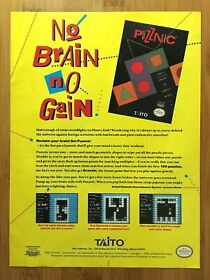 Puzznic NES Nintendo 1990 Vintage Print Ad/Poster Authentic Retro Video Game Art