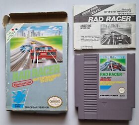 Rad Racer - gioco NES + IMBALLO ORIGINALE + ISTRUZIONI, PAL B, EEC