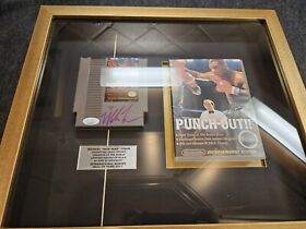 Mike Tyson Signed Original Punch Out NES Game Cartridge / Case Framed JSA COA