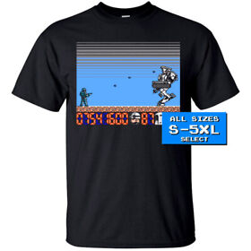 Robocop 2 NES final boss screen T Shirt BLACK all sizes S-5XL 100% cotton