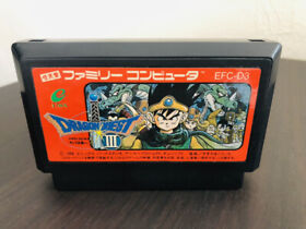 Dragon Quest 3 Nintendo Famicom NES Enix 1988 EFC-D3 Japan Role Playing Game