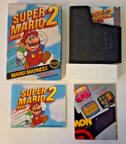 Sello circular completo en caja de Super Mario Bros. 2 NES Nintendo
