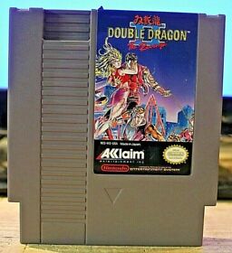 Double Dragon II: The Revenge con póster y funda nes 1990