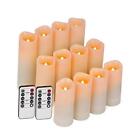 Enido Flameless Waterproof Led Candles, Battery Operated with 10 Ivory White