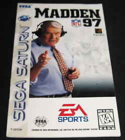 Madden NFL 97 - Manual Only (Sega Saturn)