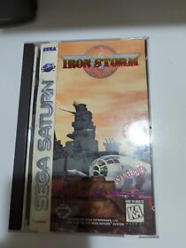 Iron Storm (Sega Saturn, 1996) authentic complete CIB w/ Registration Card