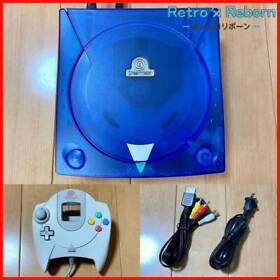 SEGA DC Dreamcast body custom clear blue Console games japanese JP F/S YA