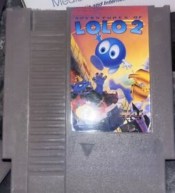 Adventures of Lolo 2 (Nintendo NES, 1990) Authentic Cartridge Only