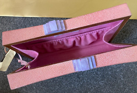 Agent Provocateur Soiree Anastasia Vitkina shagreen starfish clutch bag NEW pink