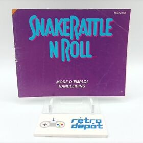 Notice Booklet Snake Rattle N Roll / Nintendo NES / PAL B / FAH