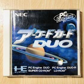 PC Engine Arcade Card Duo Super CD ROM PCE-AC1 HE System Hu Card NEC Japan