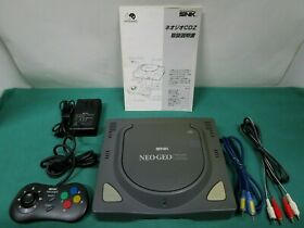 NEO GEO CDZ Console System - CD-T02. manual, cable, etc. JAPAN. NGCD. SNK. 00036