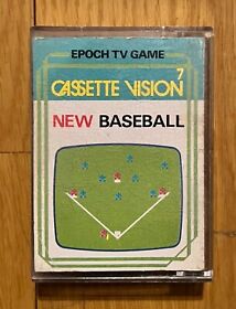 New Baseball Cassette Vision 7 Epoch TV Game Japan Vintage 1982 Rare