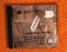 Sega Saturn Bootleg Sampler CD Vintage Game Software Playable Bits & Video Clips