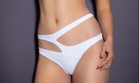 AGENT PROVOCATEUR Womens Bikini Bottoms Lexxi Swimwear Straps White Size AP 3
