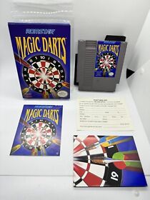 Magic Darts Complete Nintendo NES CIB W Poster & Reg Card Near Mint!