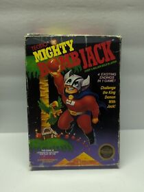 Mighty Bomb Jack NINTENDO NES FIRST PRINT BOX ONLY NO GAME 5 SCREW BOX READ! 