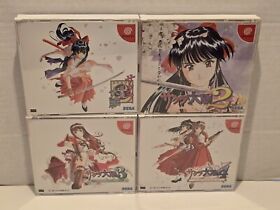 Sakura Wars 1 2 3 4 Full set  Sega Dreamcast Taisen from Japan Import US Seller 
