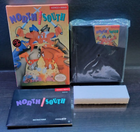 Juego de Nintendo North and South NES en caja completo raro casi nuevo excelente estado