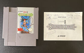 Castlevania 2 Simon's Quest NES con manual probado