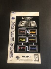 arcades greatest hits sega Saturn Manual