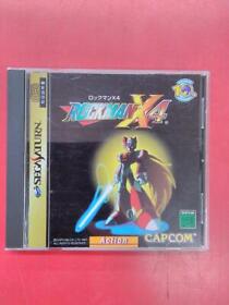 Capcom Rockman X4 Sega Saturn Software SS Retro Game NTSC-J Used from Japan
