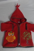 Baby Boy Girl size 80 18 24 months HANNA ANDERSSON fleece hoodie FALL jacket EUC